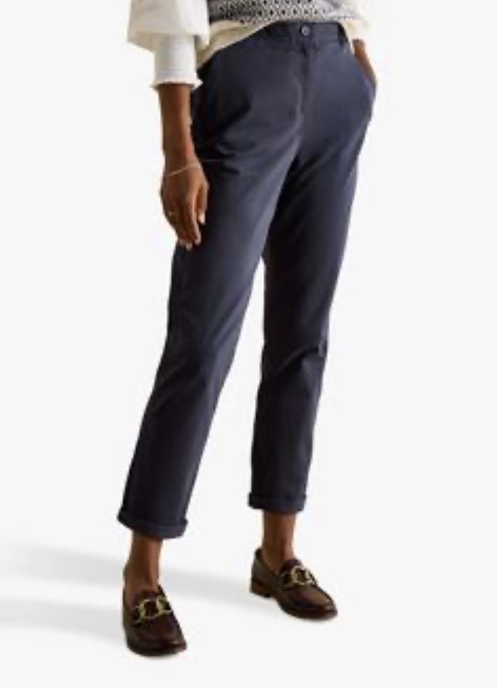 Navy slim chinos